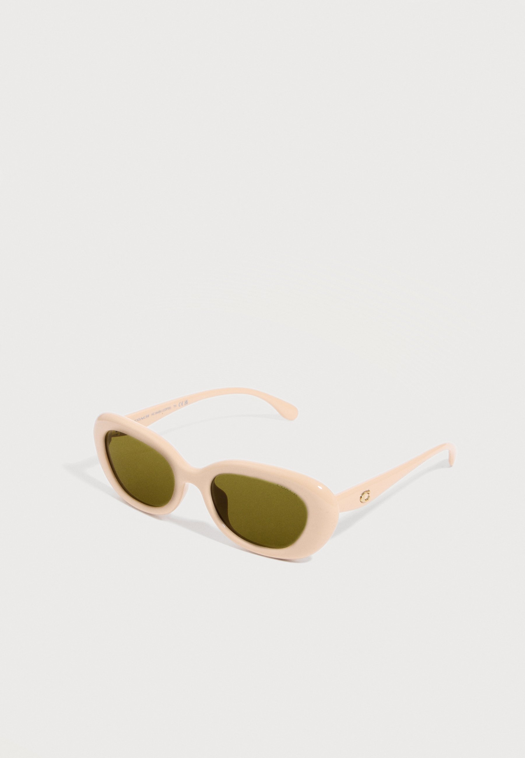 Cream Oval Sunglasses with Tinted Lenses Work It! Ivory Female Oval Sunglasses | Le Specs main image 2