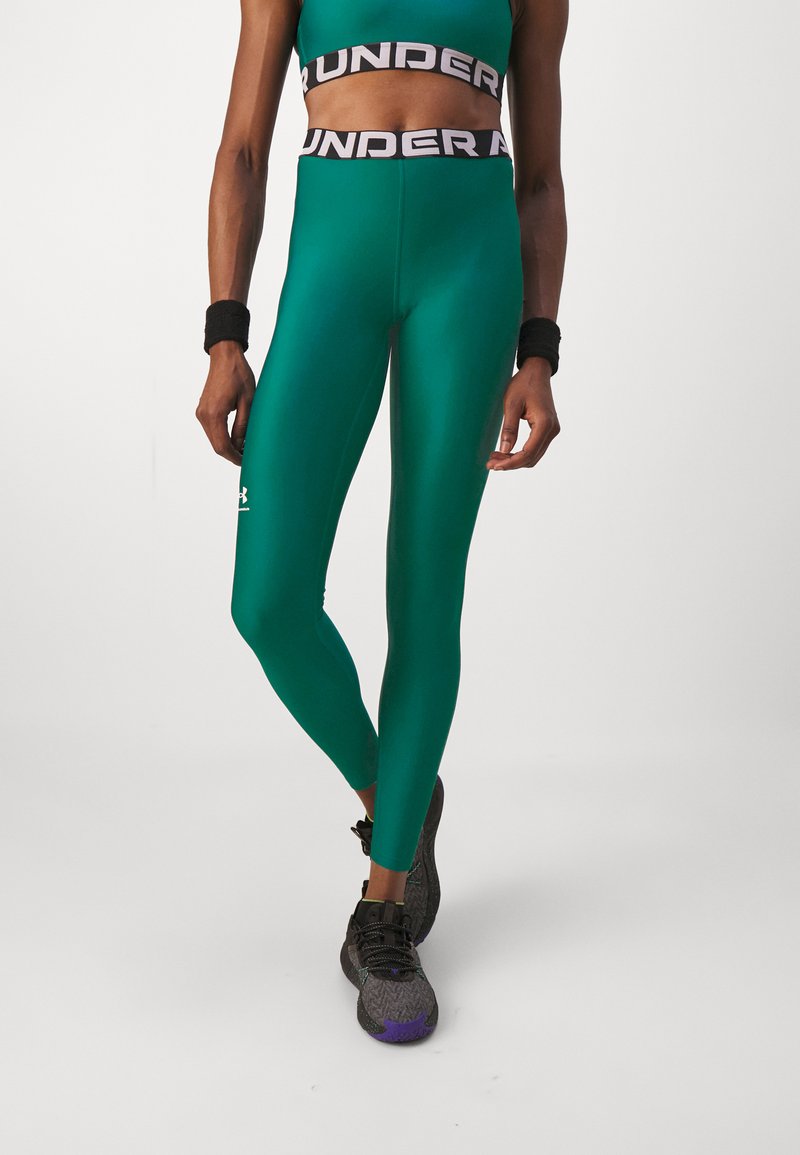 Under Armour HEATGEAR - Leggings - hydro teal/white