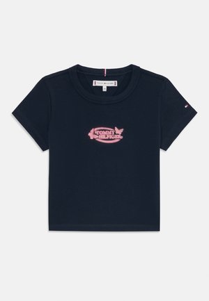 Tommy Hilfiger, GRAPHIC TEE - T-shirt print - dark night navy
