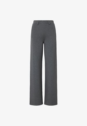 LIU JO, LIU JO REGULAR FIT TROUSERS IN PUNTO MILANO - Παντελόνι - dark grey