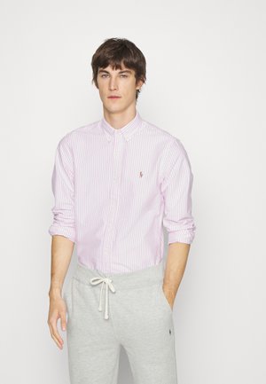 SLIM FIT STRIPED OXFORD SHIRT - Shirt - rose pink/white