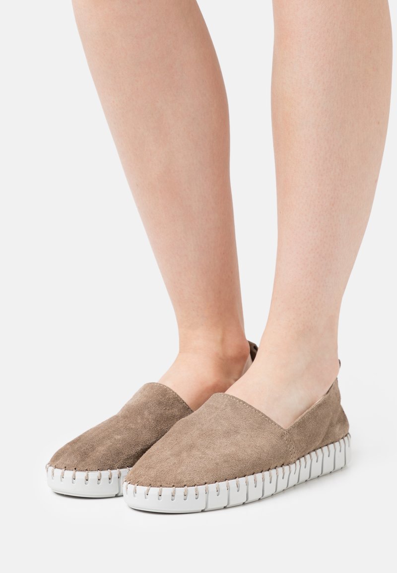 Damen Sneaker | Shabbies Amsterdam Slipper taupe - MH88242 Damen Sneaker | Shabbies Amsterdam Slipper taupe - MH88242