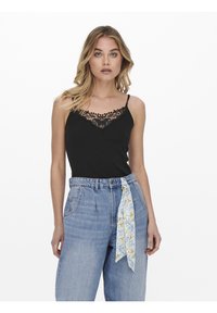 ONLY ONLKIRA LIFE SINGLET 2 PACK - Top - black/surf the web