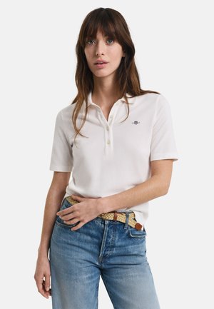 GANT SLIM FIT - Polo - eggshell