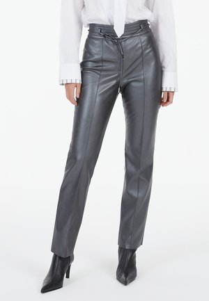 Marc Aurel Trousers - charcoal varied