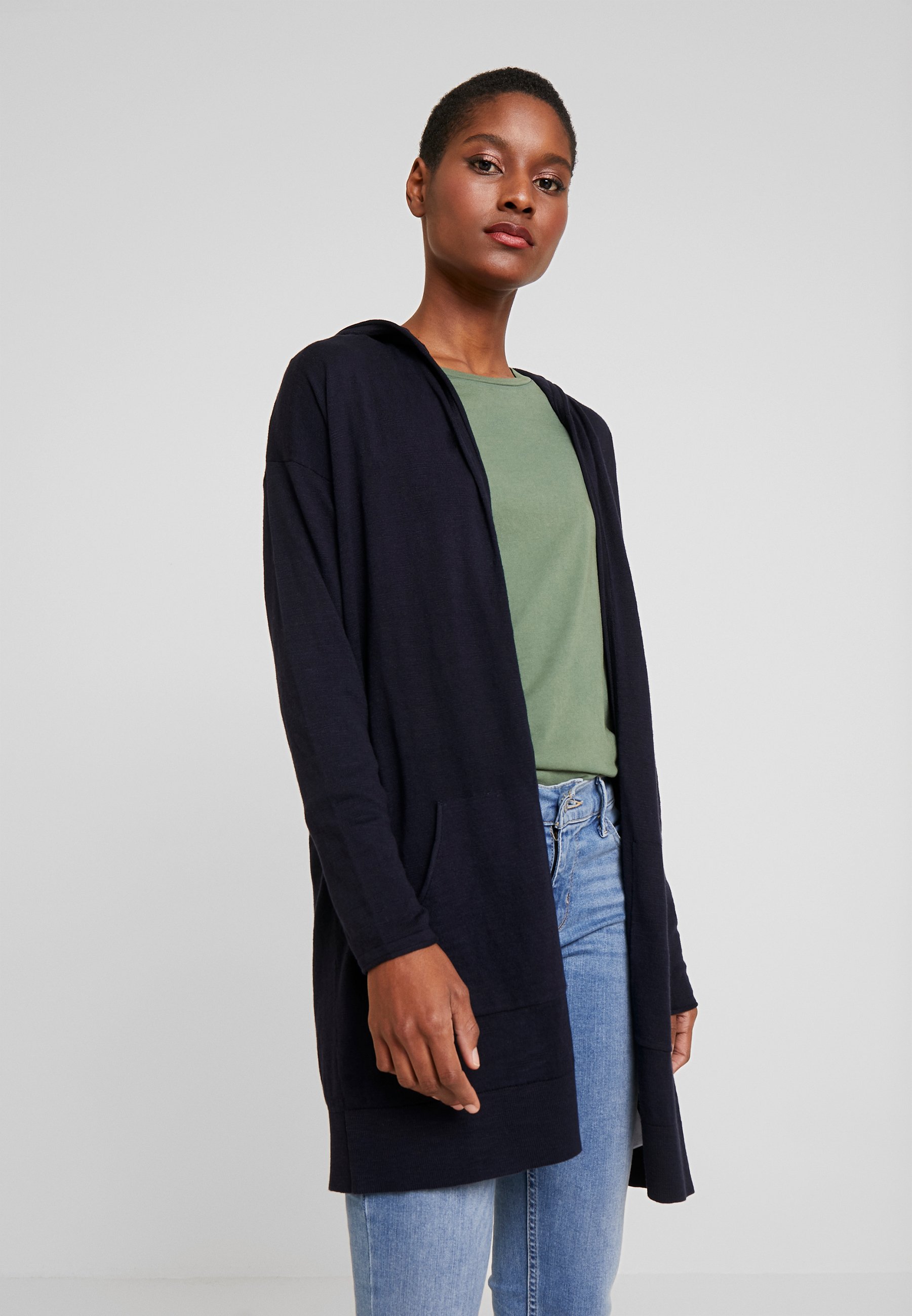 Esprit Damen Edc By Esprit Longstrickjacke Esprit Strickjacke Rot