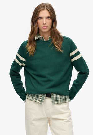 Pullover - darkest pine green