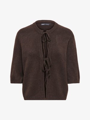 ONLY, ONLSIMONI 2/4 BOW CARDIGAN KNT NOOS - Vest - coffee beandetail