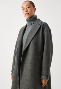 Vero Moda Petite VMFORTUNE - Klassisk kåpe / frakk - dark grey melange