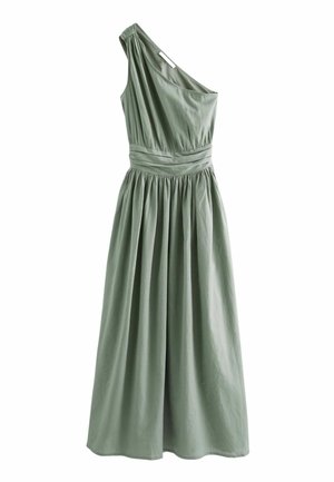 ONE SHOULDER REGULAR FIT - Maxiklänning - green