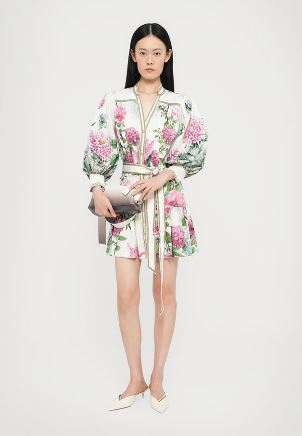 CORA VOLUMINOUS TIERED MINI SHIRT DRESS - Shirt dress - rose whisper3