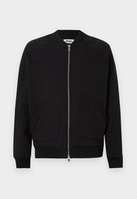FAREK - Mikina so zipsom - black