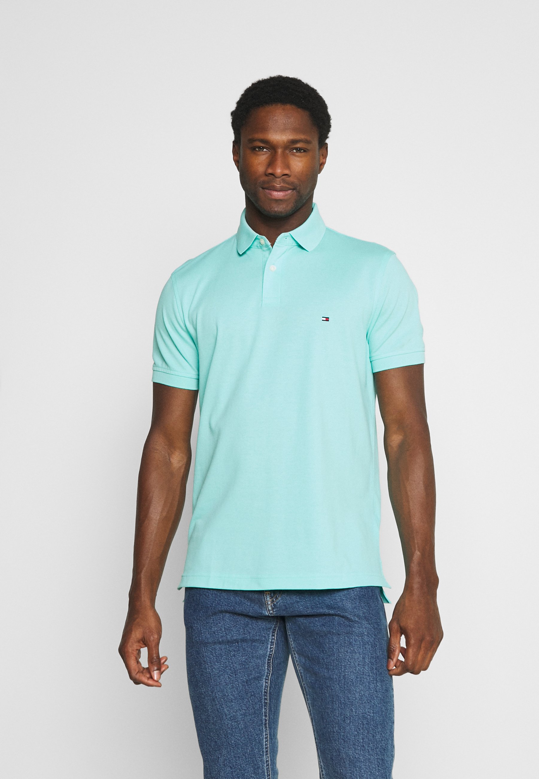 tommy hilfiger light blue polo