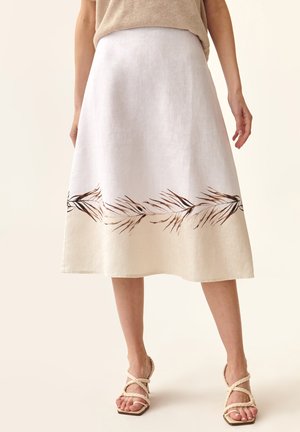 TATUUM KIKO - A-line skirt - white