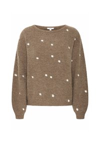 BYOTIKI EMBROIDERY JUMPER - Džemperis - walnut mix