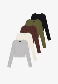 Odabrano, black/light grey melange/egret/olive