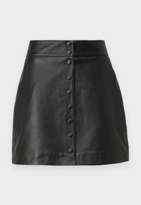 YASMEZU SKIRT - Nahkseelik - black