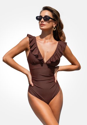 CHIC RUFFLE  - Maillot de bain - brown