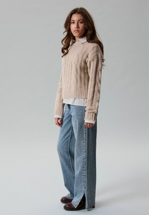 LMTD, KNITTED PULLOVER CABLE - Pullover - oatmeal