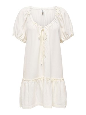 ONLY, ONLGOA Linen Short - Denné šaty - cloud dancer