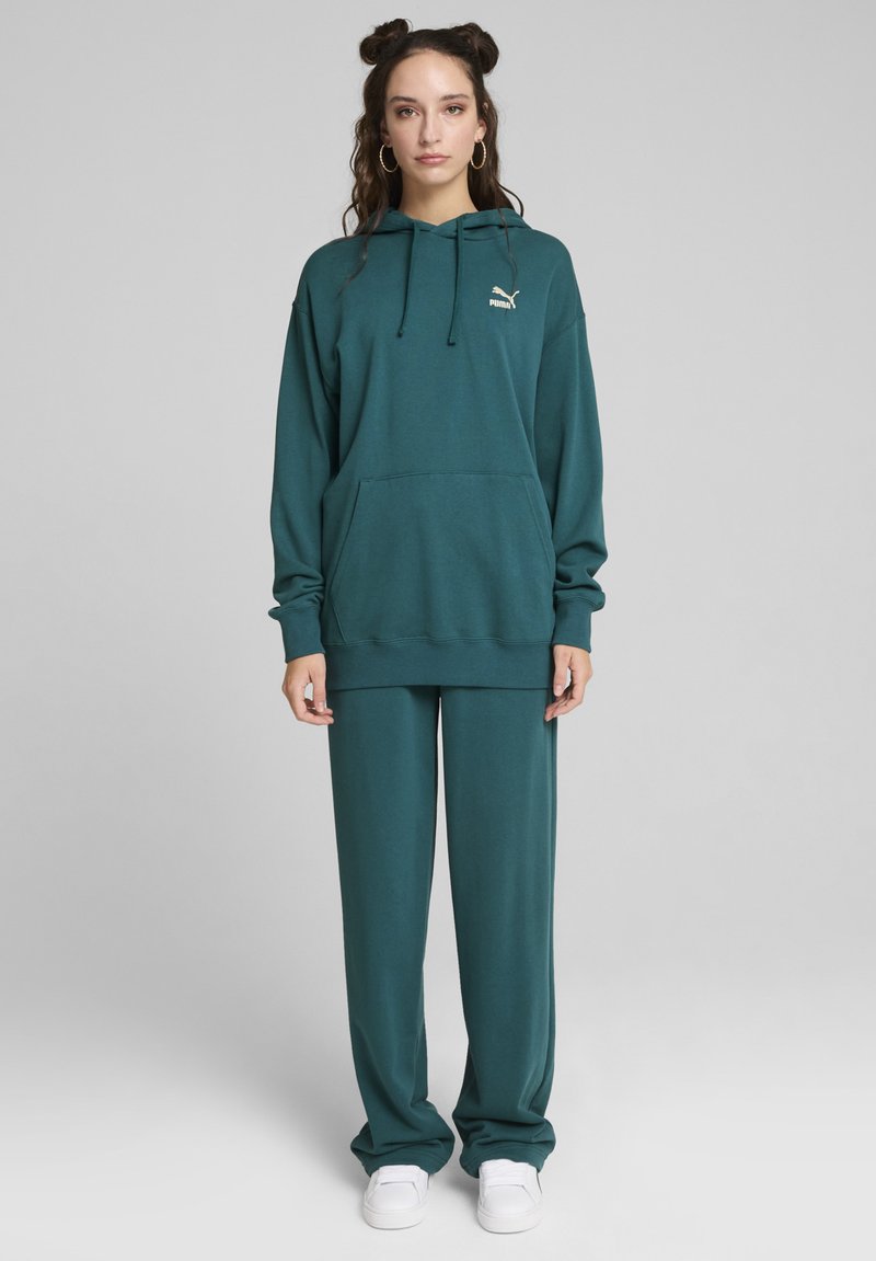 Puma BETTER CLASSICS - Majica s kapuljačom - cold green