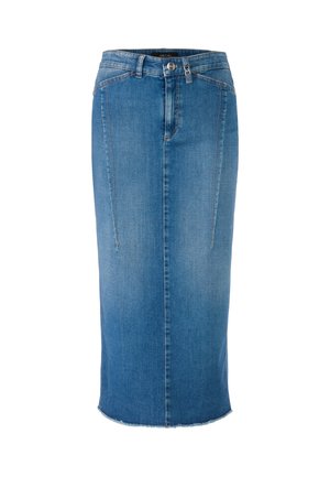Marc Cain Pencil skirt - blue denim
