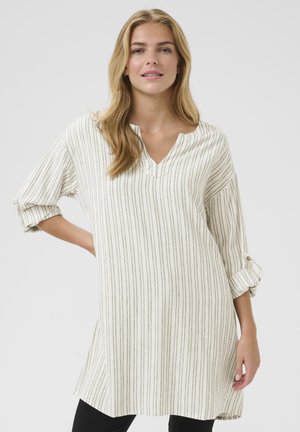 CRVENTA - Tunika - black marshmallow stripe