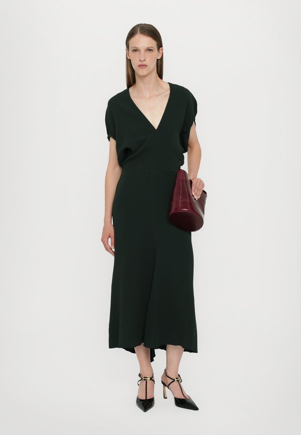 BLOUSON DETAIL MIDI DRESS - Day dress - dark pine2