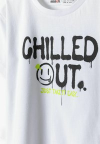 MINOTI SHORT SLEEVE WITH PRINT  - Pamata T-krekls - white