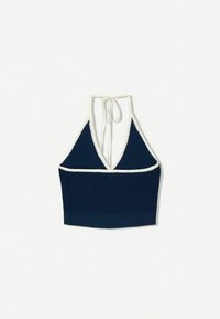 CONTRAST HALTER - Débardeur - dark blue