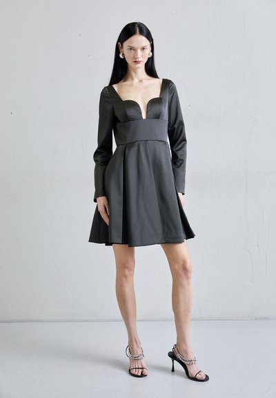 Sara Battaglia SWEETHEART NECK MINI DRESS - Cocktail φόρεμα / Φόρεμα για πάρτι - black
