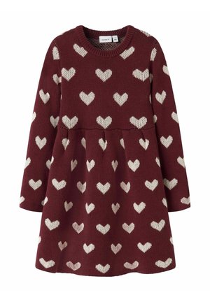 Haljina s naramenicama - burgundy