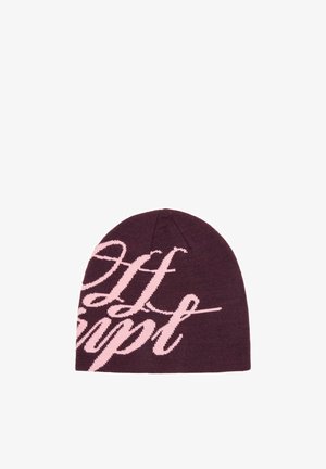 Bershka, GRAPHIC - BEANIE - Bonnet - bordeaux