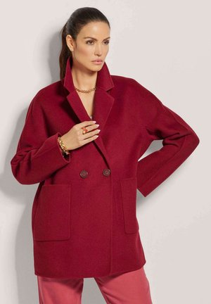 DOUBLEFACE - Klassischer Mantel - ruby red
