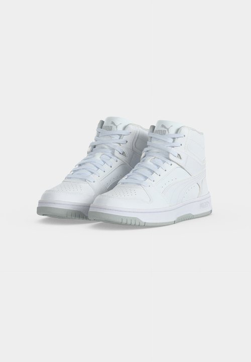 PUMA REBOUND SLAM MID JR UNISEX - High-top trainers - white/cool light gray/black — foto 3