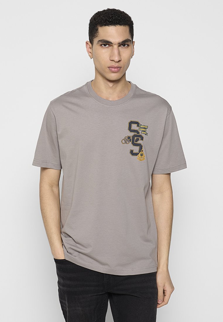 Scotch & Soda T-shirt print grijs