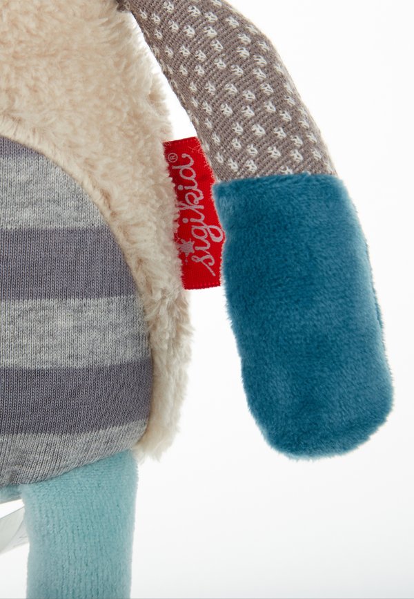 HASE PATCHWORK SWEETY – Kuscheltier – beige blau