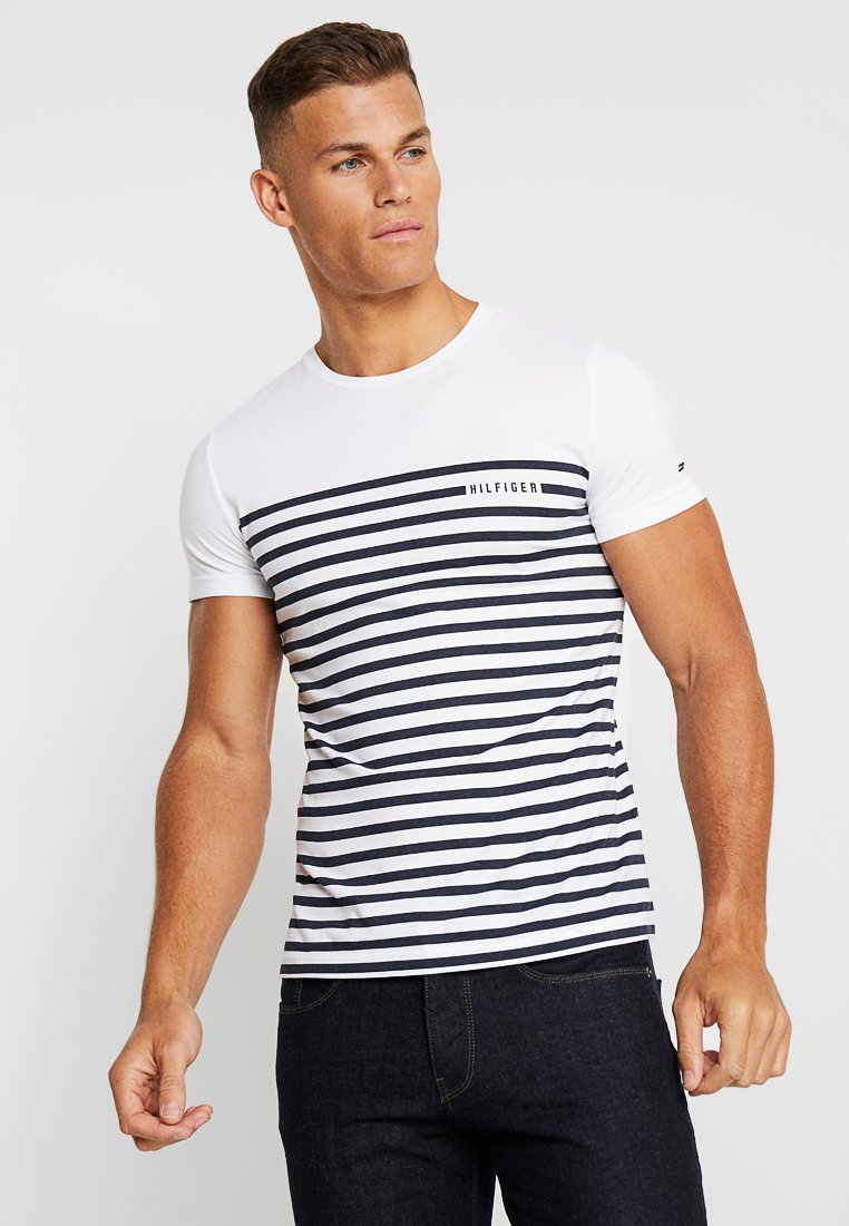 . desbloquear Útil Tommy Hilfiger BRETON TEE - Camiseta estampada - white/blanco - Zalando.es