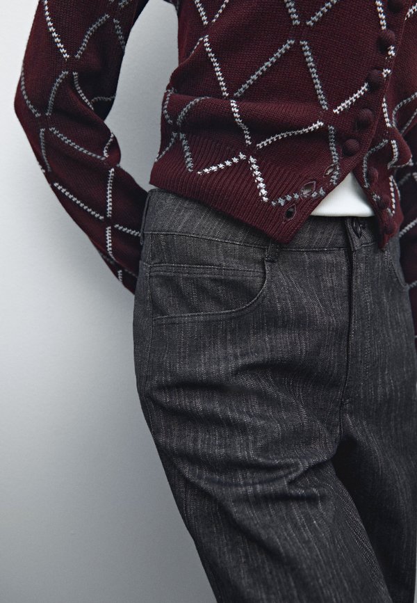 STRAIGHT FLECKED - Trousers3