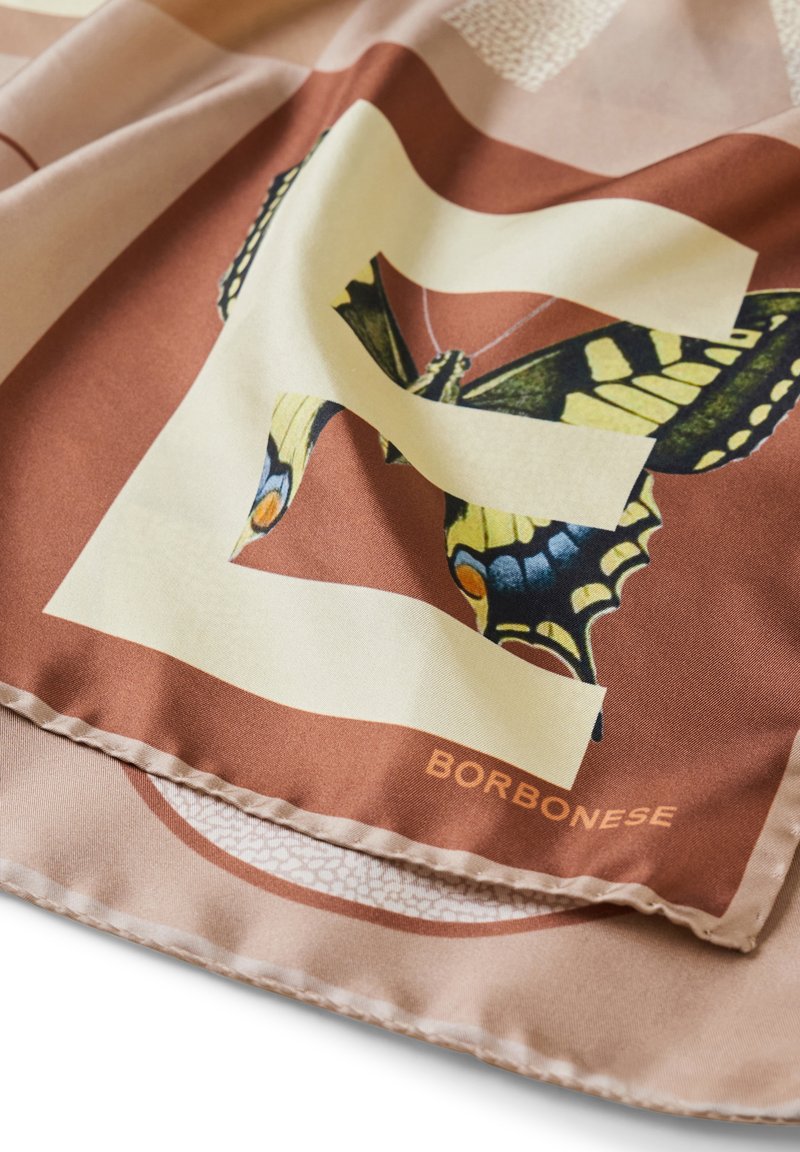 Borbonese Foulard tangerine coconut sabbia/arancione