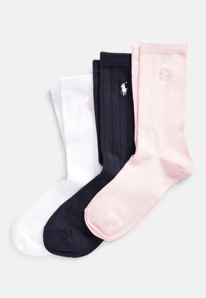 STRETCH CREW SOCK 3-PACK - Ponožky - white/blue/pink