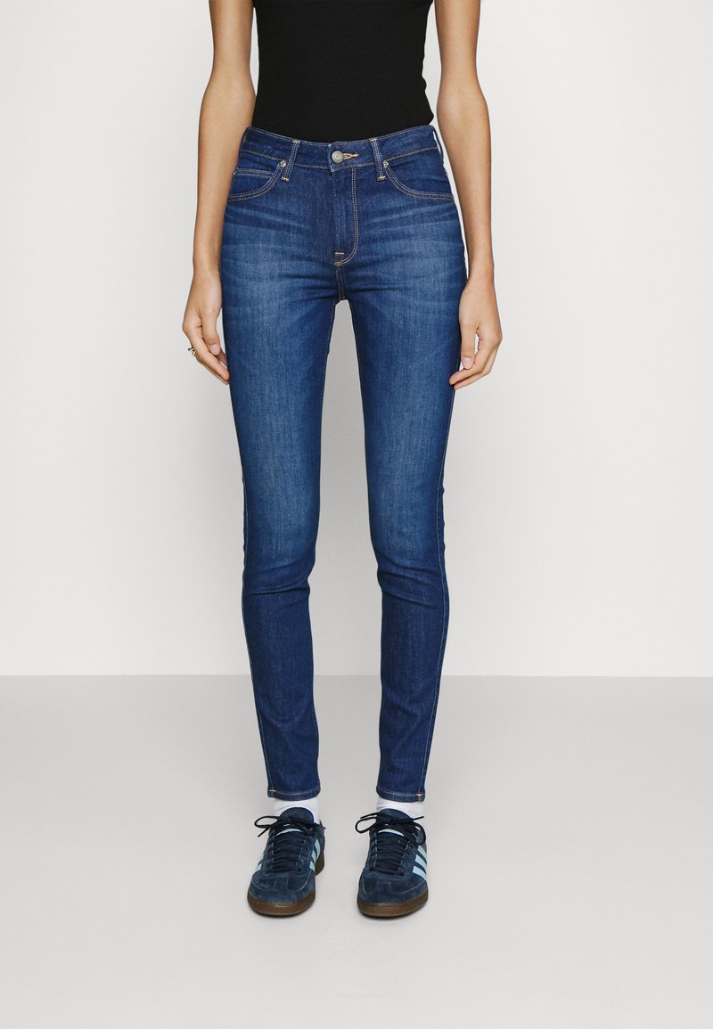 Lee SCARLETT HIGH - Jeans Skinny Fit - night sky/dark-blue denim ...