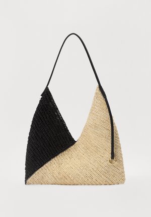 TWO TONE HANDBAG - Sac à main - black