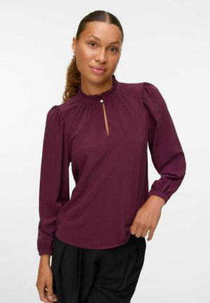 VMANI LS FRILL  - Blouse - winetasting