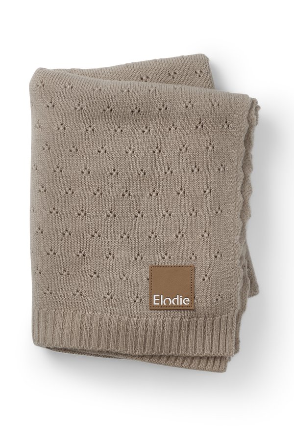 Pointelle - Babydecke - tender taupe