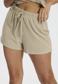 SOFT KNIT CROCHET - Pyjamabroek - stone