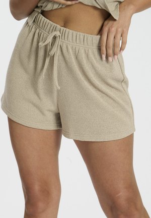 SOFT KNIT CROCHET - Pyjama bottoms - stone