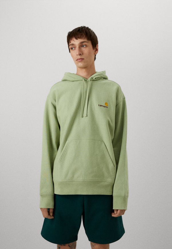 HOODED AMERICAN SCRIPT - Hoodie - pale olive2