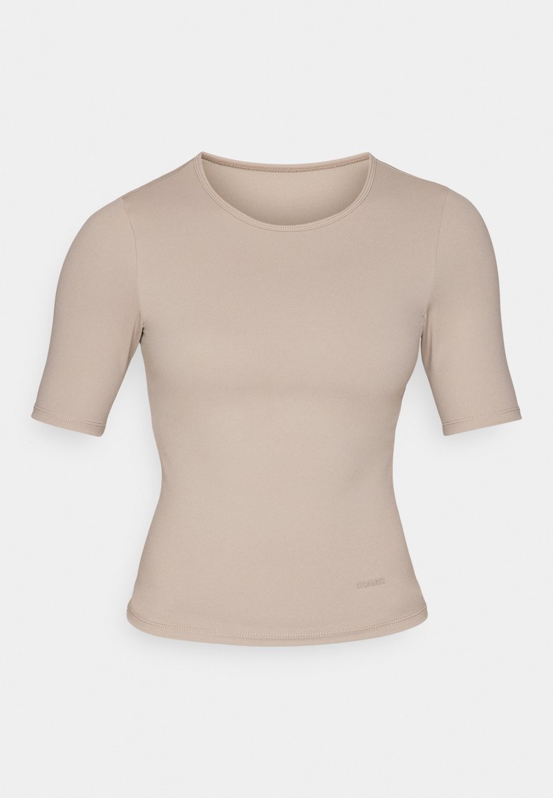 Stronger T-shirt basic taupe Stronger T-shirt basic taupe