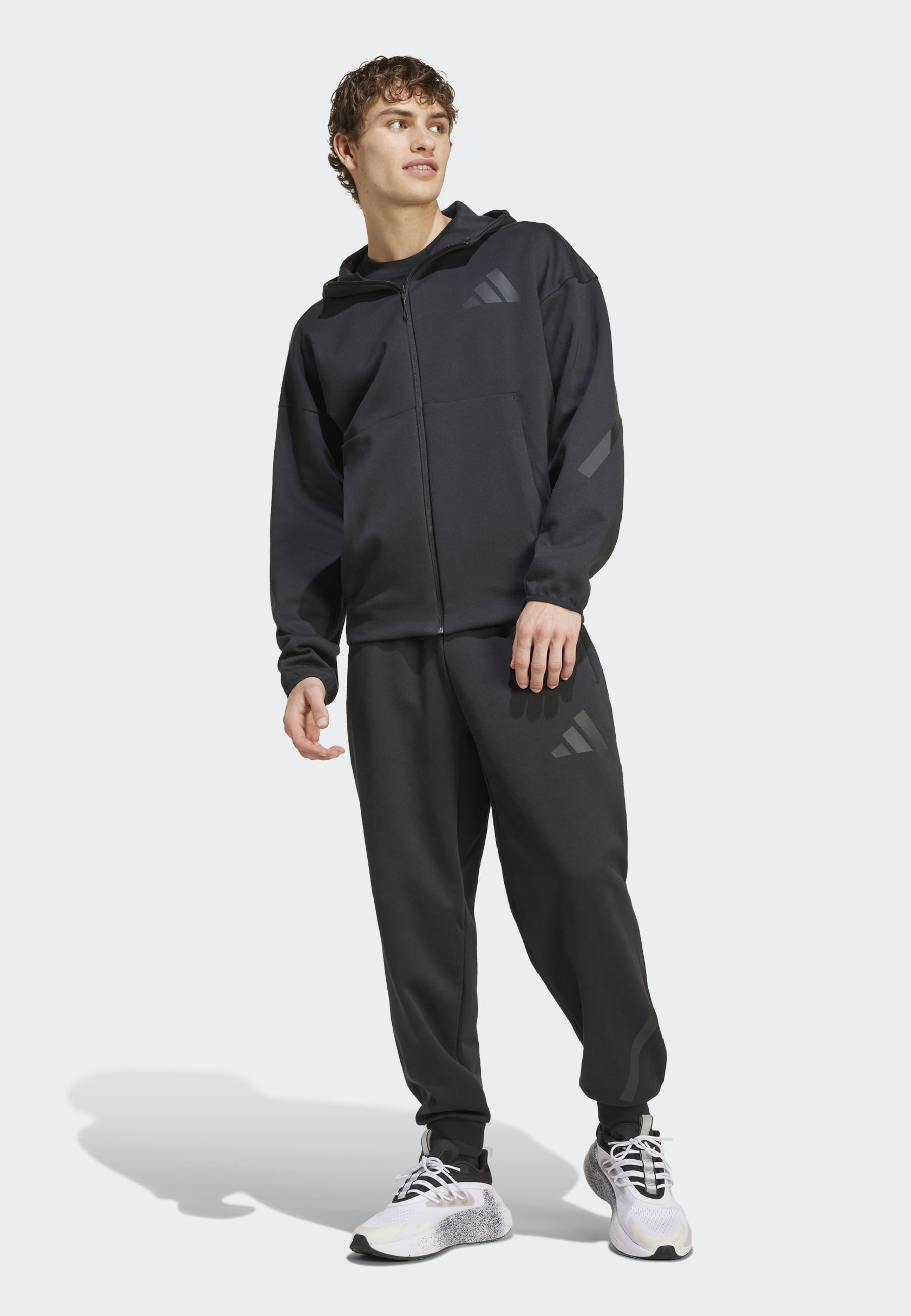 adidas Sportswear Z.N.E. - Zip-up sweatshirt - black